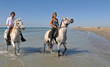 Images : p�re et fille à cheval