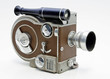Vintage Movie Camera On White Background