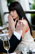 Woman Covering Nose Woman Covering Nose