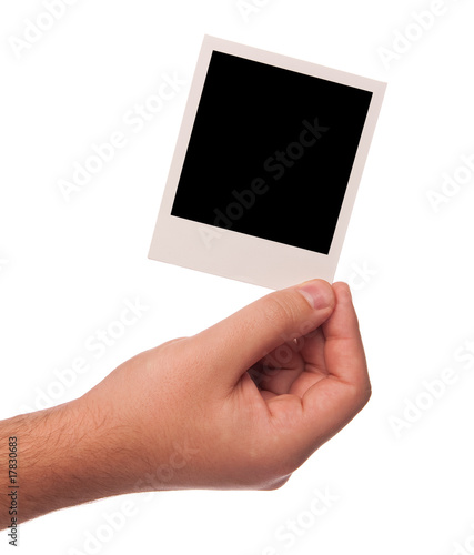 Hand Holding Polaroid
