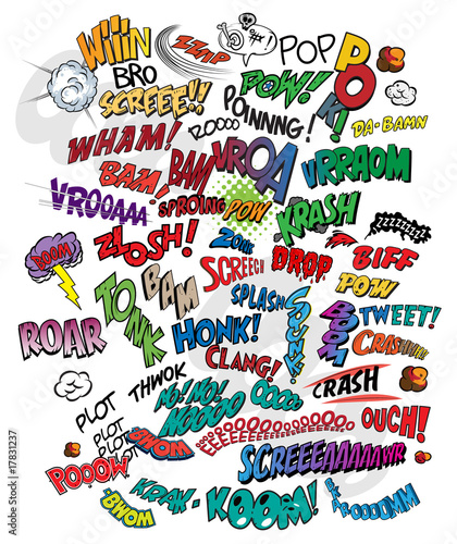 Vecteur : Comic book - Words Comic book - Words