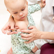 Little baby get an injection
