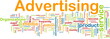 Advertising word cloud