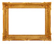 gold frame with clipping path gold frame with clipping path