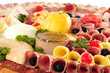 Food display. Close up.