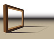 Vector: vector old wooden frame on stage vector old wooden frame on stage