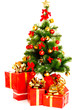 Image : Christmas tree and gifts