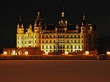 Schweriner Schloss bei Nacht