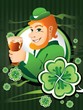 Irish man with beer