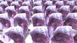 Video: Euro bills walking on white background. 3d rendering animation Euro bills walking on white background. 3d rendering animation