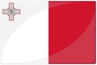 drapeau glassy malte malta flag