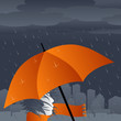 Vector: Raining in the City Raining in the City