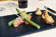 Duo asperges et saumon