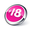 icône internet symbole + 18