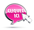 icône internet bulle Cliquez ici