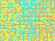 Orange, Yellow and Blue Mosaic. Vector Image