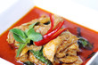 Chicken red curry.