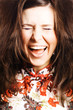 Beauty young woman scream
