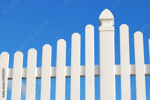 Photo: white fence white fence