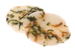 Japanese Seaweed and Prawn Crackers Isolated
