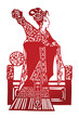 Chinese paper cut women Chinese paper cut women