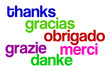 Merci différentes langues
