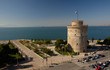 White tower and the seaside, Thessaloniki, Greece