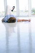 Designer lying on the floor Designer lying on the floor