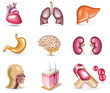 Vector cartoon style icon set. Part 30. Medicine