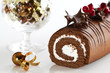 Decorated Christmas Yule Log Decorated Christmas Yule Log