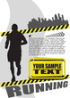 running man abstract design