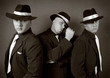 Three gangsters. Gangster gang Photo.