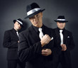 Foto: Three gangsters. Gangster gang Photo. Three gangsters. Gangster gang Photo.