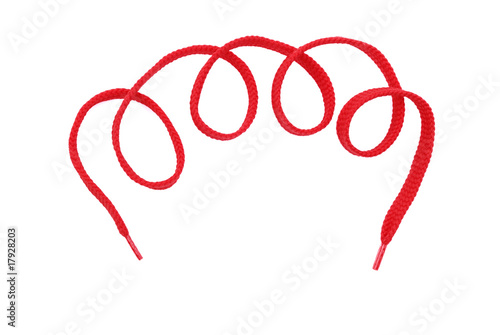 Photo: The red ribbon on white The red ribbon on white