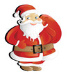Cute Santa Claus isolated on white background Cute Santa Claus isolated on white background