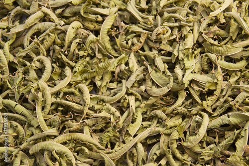 Photo: Background of dried vervain leafs. Background of dried vervain leafs.