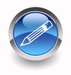 Pencil glossy icon