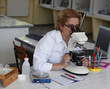 Female researcher