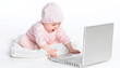 baby with computer baby with computer