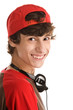 Laughing teenage boy