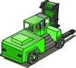 gros transpalette vert