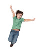 Adorable child jumping Adorable child jumping