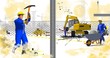 ouvriers sUR un chantier