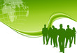 Green business background
