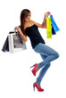 Young Woman on a Shopping Spree Young Woman on a Shopping Spree