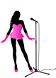 Singer on a scene Singer on a scene