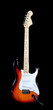Electric guitar on white
