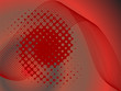 abstraktes rotes design
