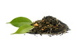 Green tea isolated on white