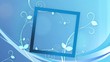 delicate blue decor background with a title framing, loop delicate blue decor background with a title framing, loop